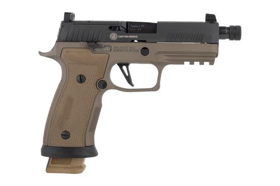 P320 AXG Combat 9mm Limited Edition Handgun from Sig Sauer has a 1913 Picatinny accessory rail